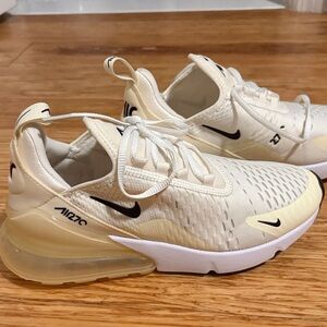 Nike Air Max 270 Beige and Black Sneakers